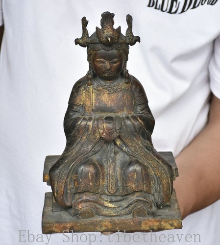 Old chinese bronze gilt - old,