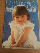CATALOGUE TRICOT PHILDAR MAILLES ( Layette de 0 à 18 mois ) N° 75 - 1980