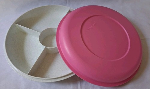 Vintage tupperware pink white - tupperware, pink/white