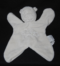 🐻 Doudou ours plat NOUKIE'S beige gris poudre d'étoiles TTBE