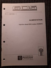 (311MA) Manuel d'atelier PEUGEOT 605 - Moteur XUDBTE, injection Diesel EPIC.