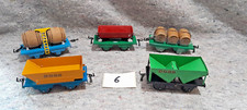 Série HORNBY Lot Wagons BENNE + TONNEAUX BOIS x2 + BENNE NORD x2