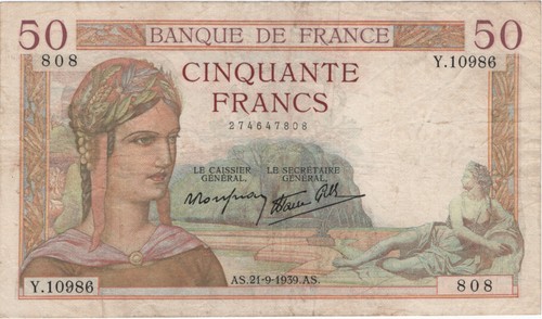 France francs ceres type - 50,
