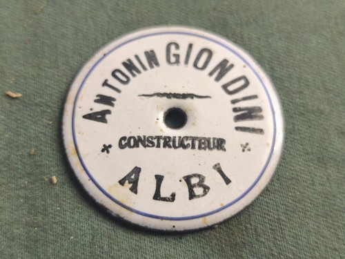 Ancienne petite plaque - ancienne,