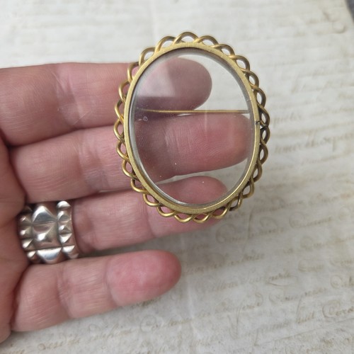 Broche médaillon xixè - médaillon,