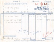 1957 BISCUITS LEFEVRE UTILE LU A NANTES - M. BLACHER A LEZIGNAN