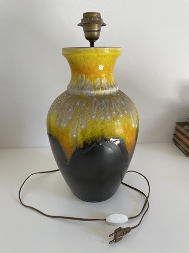 Pied lampe fat - pied, jaune