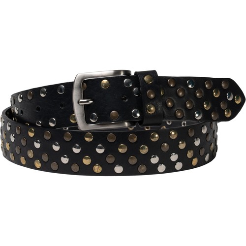 Ceinture cloutée cuir noir - ceinture,