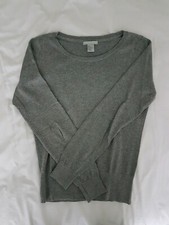 Pull hm gris col rond taille S