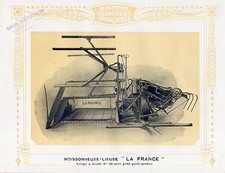 MOISSONNEUSE LIEUSE LA FRANCE