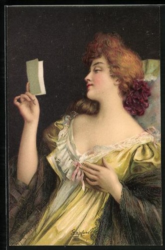 Carte postale artiste - carte,
