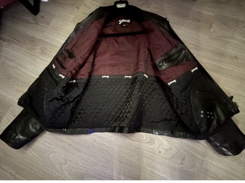 Blouson cuir schott nyc - cuir, noir