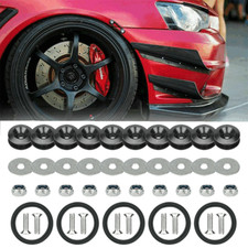 Noir 10 PCS Voiture Aluminium Alliage Pare-chocs Attache à Dégagement Rapide AB