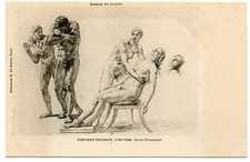 NU ARTISTIQUE. NAKED. DESSINS DU LOUVRE.GIRODET-TRIOSON.  ECOLE FRANCAISE 