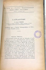 TERMIER L'ATLANTIDE TIRË À PART MONACO 1913