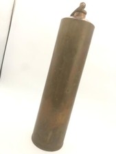 Bouillotte ancienne chauffe-lit en cuivre laiton avec bouchon à visser