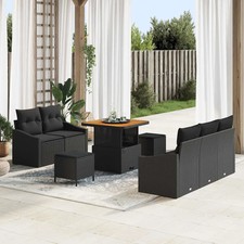 Ensemble de canapé de jardin avec coussin 8 pcs meubles repas extérieur vidaXL v
