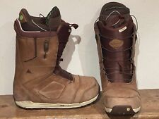 Burton Ion Red Wing Leather Snowboard Boots 2015 sz 9.5 Us / 43 Eu Rare Ltd Ed.