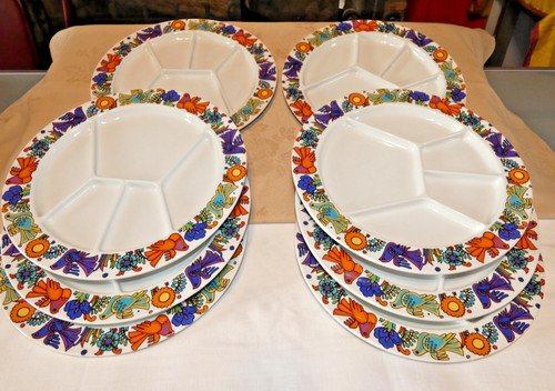 Assiettes fondue acapulco - 8,