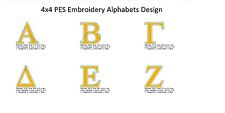 Greek Monogram Fonts Alphabet Machine Embroidery Design CD Sorority Collegiate
