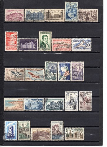 Lot timbres france de 1946 - ,