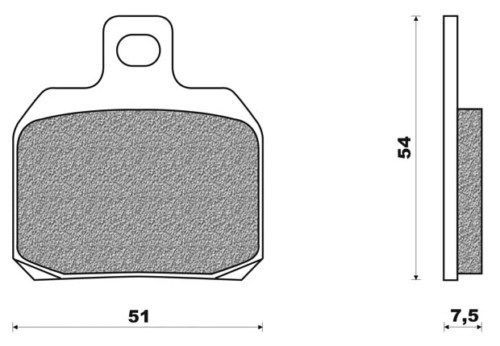 Paire plaquette arriere - paire,