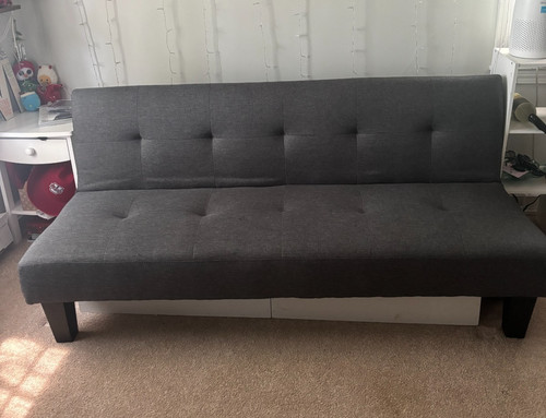 Dark grey serta futon - dark,