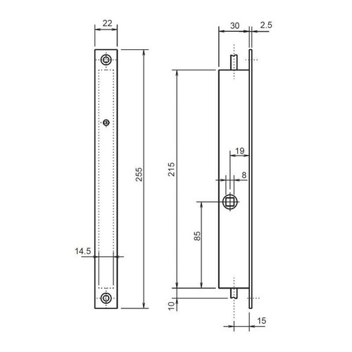 Serrure encastrer points - serrure, 2