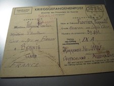 correspondance prisonnier Mdl Floutier Fernand stalag IX A