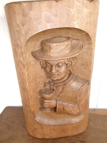 Ancien tableau sculpté - sculpté, relief