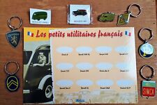 Les Petits Utilitaires 3 pins + 5 porte clés Citroën Peugeot... présentoir ATLAS