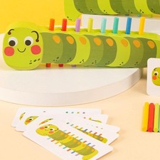 Couleur de chenille en bois