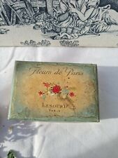 ANCIEN COFFRET PARFUM FLEURS DE PARIS LESOURD PARIS année 20
