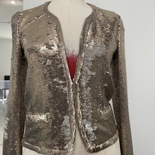 maje gold sequins jacket 36 /4