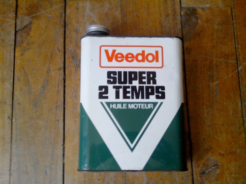 Ancien bidon tole veedol - bidon, 2l