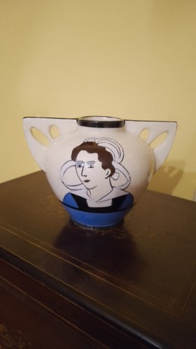 Vase boule faïence henriot - vase, en