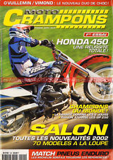 MOTO CRAMPONS 199 HONDA CRF 450 R GAS GAS 250 300 EC KAWASAKI 125 KX KTM SX 2001