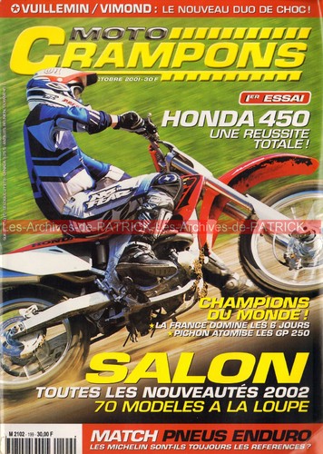 Moto crampons 199 honda crf - 199,