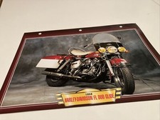 Harley Davidson 1200 FL Duo Glide 1958 fiche carte moto passion collection Atlas