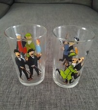 2 VERRES TINTIN AMORA LOMBARD