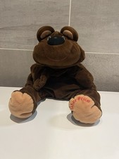 Peluche Ours «  Rumple « Fisher- Price . Couleur Chocolat.1993