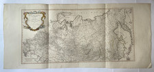 RUSSIA TARTARY ASIA 1787 D'ANVILLE & SCHRAEMBL ANTIQUE WALL MAP 18TH CENTURY