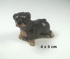 chien miniature en céramique ,collection, vitrine, hondje, dog   G-chiens-W30