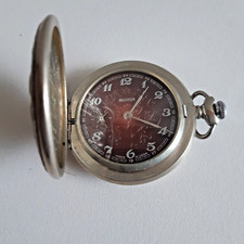 Molnija Montre de Poche Russe Mécanique URSS 1970's Gousset