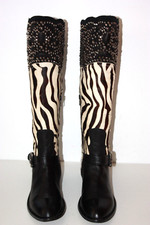 BEVERLY FELDMAN Bottes Cuir