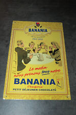 plaque publicitaire non émaillée  BANANIA 20/30cm
