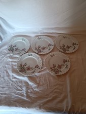 5 Assiettes plates en Porcelaine de Limoges HAVILAND Torse Modèle Sylvie