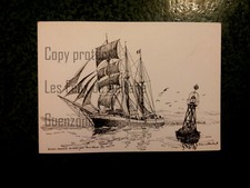 NAVARIN TROIS MATS MORUTIER TERRE NEUVE  Etienne Blandin carte postale postcard