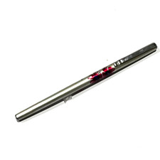 Ancien rare stylo plume fin Pilot Eve corps aluminium orchidée plume EF plaqu...