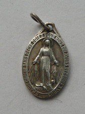 Ancienne MEDAILLE religieuse SAINTE VIERGE MARIE conçue sans péché 1830 métal